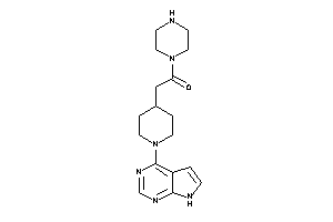 1-piperazino-2-[1-(7H-pyrrolo[2,3-d]pyrimidin-4-yl)-4-piperidyl]ethanone