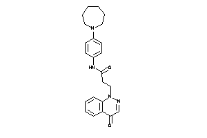 N-[4-(azepan-1-yl)phenyl]-3-(4-ketocinnolin-1-yl)propionamide