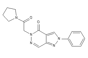 5-(2-keto-2-pyrrolidino-ethyl)-2-phenyl-pyrazolo[3,4-d]pyridazin-4-one