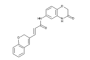 3-(2H-chromen-3-yl)-N-(3-keto-4H-1,4-benzoxazin-6-yl)acrylamide