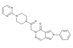 5-[2-keto-2-[4-(2-pyrimidyl)piperazino]ethyl]-2-phenyl-pyrazolo[3,4-d]pyridazin-4-one