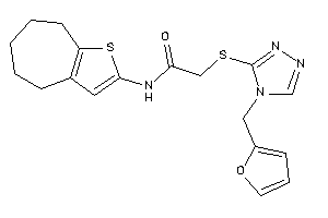 2-[[4-(2-furfuryl)-1,2,4-triazol-3-yl]thio]-N-(5,6,7,8-tetrahydro-4H-cyclohepta[b]thiophen-2-yl)acetamide