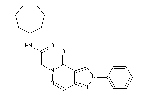 N-cycloheptyl-2-(4-keto-2-phenyl-pyrazolo[3,4-d]pyridazin-5-yl)acetamide