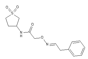 N-(1,1-diketothiolan-3-yl)-2-(phenethylideneamino)oxy-acetamide