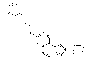 2-(4-keto-2-phenyl-pyrazolo[3,4-d]pyridazin-5-yl)-N-(3-phenylpropyl)acetamide