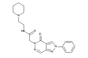 2-(4-keto-2-phenyl-pyrazolo[3,4-d]pyridazin-5-yl)-N-(2-piperidinoethyl)acetamide