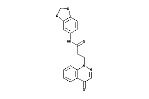 N-(1,3-benzodioxol-5-yl)-3-(4-ketocinnolin-1-yl)propionamide