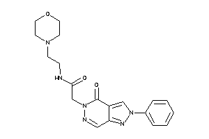 2-(4-keto-2-phenyl-pyrazolo[3,4-d]pyridazin-5-yl)-N-(2-morpholinoethyl)acetamide