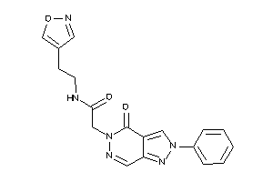 N-(2-isoxazol-4-ylethyl)-2-(4-keto-2-phenyl-pyrazolo[3,4-d]pyridazin-5-yl)acetamide