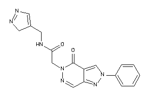 2-(4-keto-2-phenyl-pyrazolo[3,4-d]pyridazin-5-yl)-N-(3H-pyrazol-4-ylmethyl)acetamide