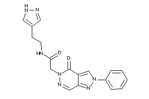 2-(4-keto-2-phenyl-pyrazolo[3,4-d]pyridazin-5-yl)-N-[2-(1H-pyrazol-4-yl)ethyl]acetamide