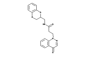 N-(2,3-dihydro-1,4-benzodioxin-3-ylmethyl)-3-(4-ketocinnolin-1-yl)propionamide
