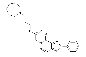 N-[3-(azepan-1-yl)propyl]-2-(4-keto-2-phenyl-pyrazolo[3,4-d]pyridazin-5-yl)acetamide