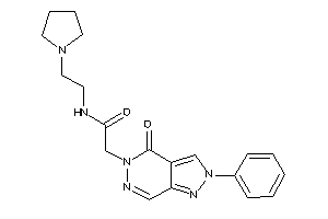 2-(4-keto-2-phenyl-pyrazolo[3,4-d]pyridazin-5-yl)-N-(2-pyrrolidinoethyl)acetamide