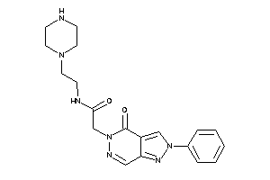 2-(4-keto-2-phenyl-pyrazolo[3,4-d]pyridazin-5-yl)-N-(2-piperazinoethyl)acetamide