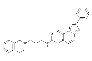 N-[3-(3,4-dihydro-1H-isoquinolin-2-yl)propyl]-2-(4-keto-2-phenyl-pyrazolo[3,4-d]pyridazin-5-yl)acetamide