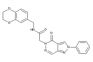 N-(2,3-dihydro-1,4-benzodioxin-6-ylmethyl)-2-(4-keto-2-phenyl-pyrazolo[3,4-d]pyridazin-5-yl)acetamide