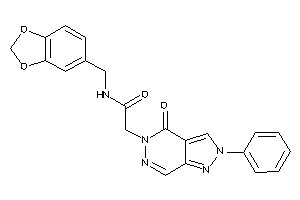 Image of 2-(4-keto-2-phenyl-pyrazolo[3,4-d]pyridazin-5-yl)-N-piperonyl-acetamide