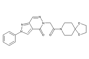 Image of 5-[2-(1,4-dioxa-8-azaspiro[4.5]decan-8-yl)-2-keto-ethyl]-2-phenyl-pyrazolo[3,4-d]pyridazin-4-one