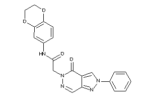 N-(2,3-dihydro-1,4-benzodioxin-6-yl)-2-(4-keto-2-phenyl-pyrazolo[3,4-d]pyridazin-5-yl)acetamide