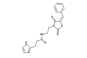 N-[2-(5-benzal-2,4-diketo-thiazolidin-3-yl)ethyl]-3-(1H-imidazol-2-yl)propionamide