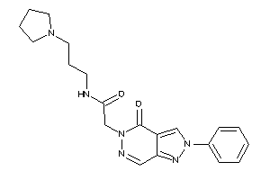 2-(4-keto-2-phenyl-pyrazolo[3,4-d]pyridazin-5-yl)-N-(3-pyrrolidinopropyl)acetamide