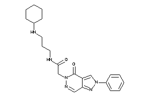 N-[3-(cyclohexylamino)propyl]-2-(4-keto-2-phenyl-pyrazolo[3,4-d]pyridazin-5-yl)acetamide