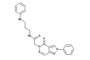 N-(3-anilinopropyl)-2-(4-keto-2-phenyl-pyrazolo[3,4-d]pyridazin-5-yl)acetamide