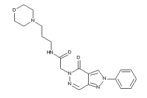 Image of 2-(4-keto-2-phenyl-pyrazolo[3,4-d]pyridazin-5-yl)-N-(3-morpholinopropyl)acetamide