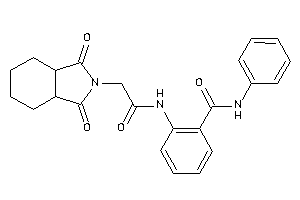 2-[[2-(1,3-diketo-3a,4,5,6,7,7a-hexahydroisoindol-2-yl)acetyl]amino]-N-phenyl-benzamide