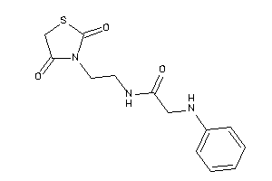 2-anilino-N-[2-(2,4-diketothiazolidin-3-yl)ethyl]acetamide