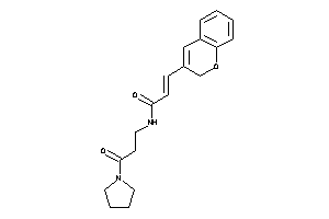 3-(2H-chromen-3-yl)-N-(3-keto-3-pyrrolidino-propyl)acrylamide