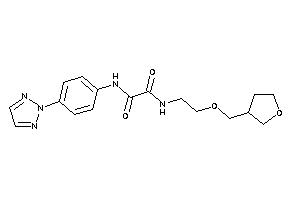 N-[2-(tetrahydrofuran-3-ylmethoxy)ethyl]-N'-[4-(triazol-2-yl)phenyl]oxamide