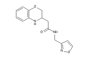 2-(3,4-dihydro-2H-1,4-benzoxazin-3-yl)-N-(isoxazol-3-ylmethyl)acetamide