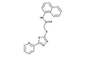 Image of N-(1-naphthyl)-2-[[5-(2-pyridyl)-1,3,4-oxadiazol-2-yl]thio]acetamide