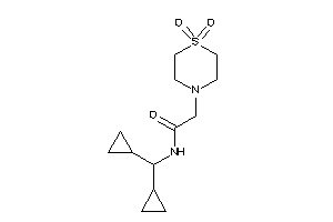 N-(dicyclopropylmethyl)-2-(1,1-diketo-1,4-thiazinan-4-yl)acetamide