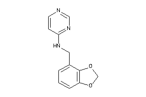 1,3-benzodioxol-4-ylmethyl(4-pyrimidyl)amine