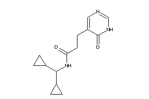 N-(dicyclopropylmethyl)-3-(6-keto-1H-pyrimidin-5-yl)propionamide