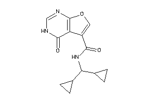 N-(dicyclopropylmethyl)-4-keto-3H-furo[2,3-d]pyrimidine-5-carboxamide