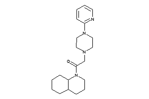 1-(3,4,4a,5,6,7,8,8a-octahydro-2H-quinolin-1-yl)-2-[4-(2-pyridyl)piperazino]ethanone