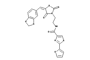 N-[2-(2,4-diketo-5-piperonylidene-thiazolidin-3-yl)ethyl]-2-(2-furyl)thiazole-4-carboxamide