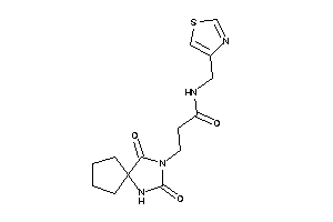 3-(2,4-diketo-1,3-diazaspiro[4.4]nonan-3-yl)-N-(thiazol-4-ylmethyl)propionamide