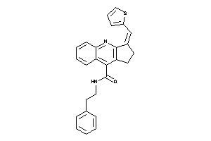 Image of N-phenethyl-3-(2-thenylidene)-1,2-dihydrocyclopenta[b]quinoline-9-carboxamide