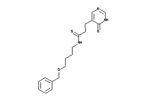 N-(4-benzoxybutyl)-3-(6-keto-1H-pyrimidin-5-yl)propionamide