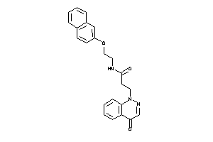 3-(4-ketocinnolin-1-yl)-N-[2-(2-naphthoxy)ethyl]propionamide