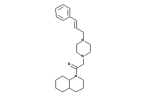 1-(3,4,4a,5,6,7,8,8a-octahydro-2H-quinolin-1-yl)-2-(4-cinnamylpiperazino)ethanone