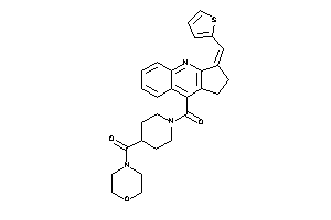 Image of Morpholino-[1-[3-(2-thenylidene)-1,2-dihydrocyclopenta[b]quinoline-9-carbonyl]-4-piperidyl]methanone