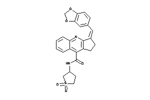 Image of N-(1,1-diketothiolan-3-yl)-3-piperonylidene-1,2-dihydrocyclopenta[b]quinoline-9-carboxamide
