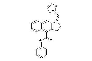 Image of N-phenyl-3-(2-thenylidene)-1,2-dihydrocyclopenta[b]quinoline-9-carboxamide