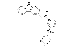 N-(9H-carbazol-3-yl)-3-(3-ketopiperazino)sulfonyl-benzamide